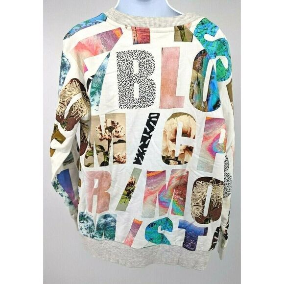 MOLO girls 10 US Sweatshirt Size 140 Alphabet Graphic Print Marina Molo Star - Picture 3 of 10